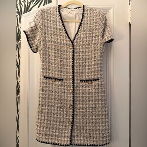 Tuckernuck pomander tweed holiday dress, size M